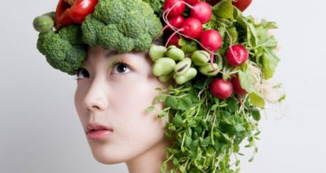 produtos vegetais e ervas da dieta japonesa para perda de peso