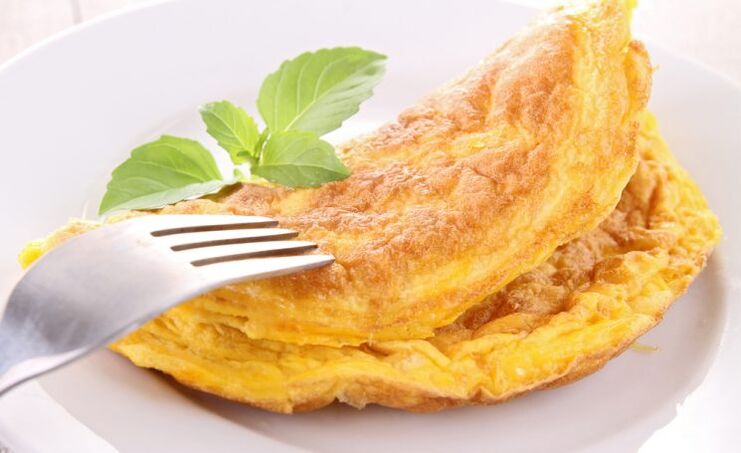 Omelete de frango - um prato dietético permitido para a gota